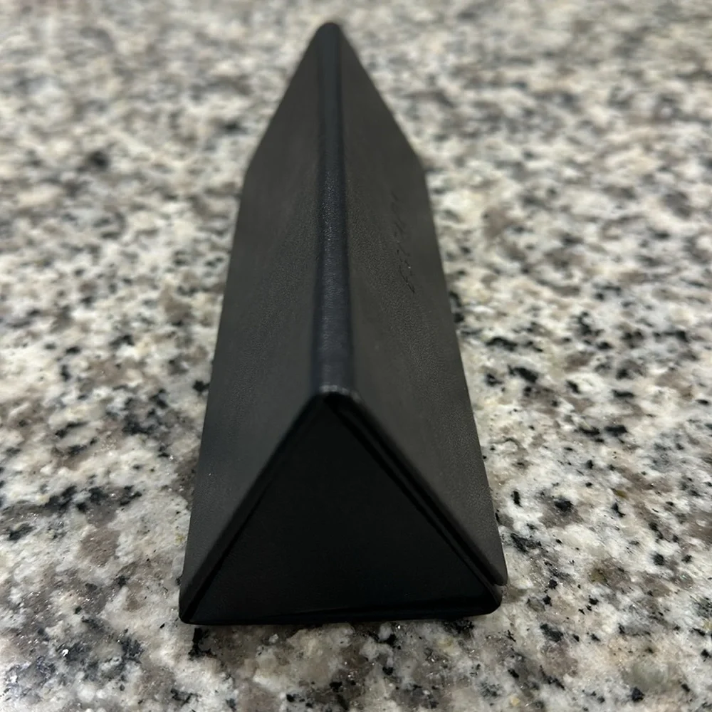 ESCADA Black Trifold Hard Eyeglass Sunglass Case